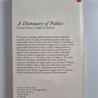 Florence Elliott : A dictionary of politics - pikkukuva 2