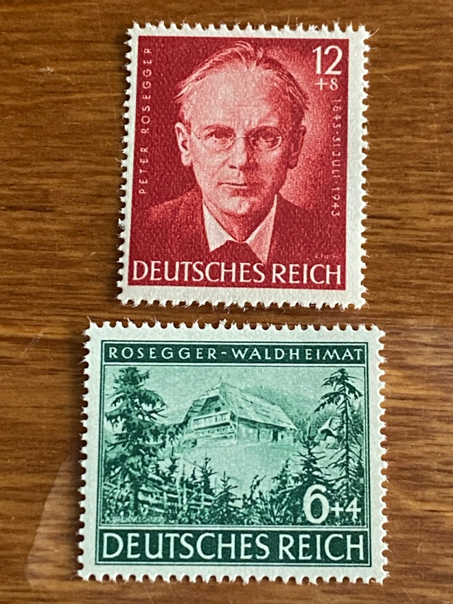 SAKSA REICH PETER ROSEGGERIN SYNTYMÄSTÄ 100 VUOTTA PARI**
