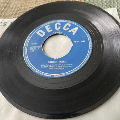 TAISTO TAMMI: Naisten tango * Illan kaunein… * FIN 1964