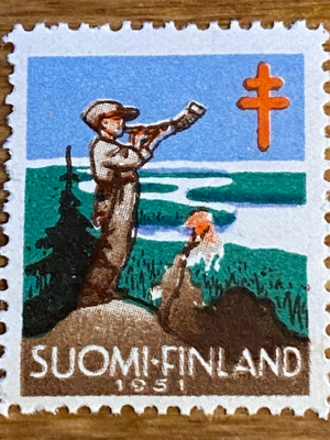 JOULUMERKKI TUOHITORVENPUHALTAJA 1951**