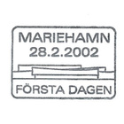 Åland 2002 Postiterminaali 1,00€ EP alareuna LOISTO LaPe 206 - pikkukuva 2