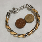21k kullattu Kanadalainen rannekoru silver Plated - pikkukuva 5