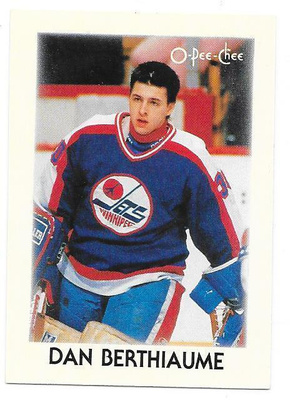 1987-88 OPC Minis #3 Daniel Berthiaume Winnipeg Jets MV