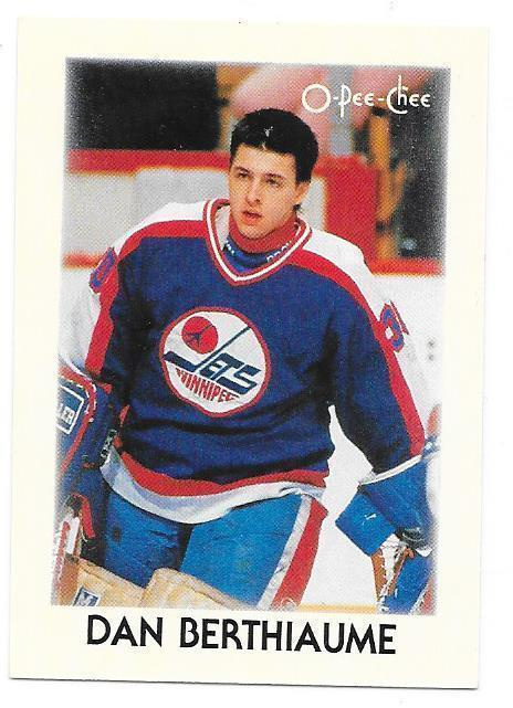 1987-88 OPC Minis #3 Daniel Berthiaume Winnipeg Jets MV