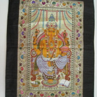 Ganesha kuvakudos silkki brokadi puuvilla - pikkukuva 1