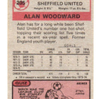 Purkkakuva Jalkapallo n:o 205 ALAN WOODWARD  Sheffield Unit - pikkukuva 2