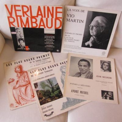 Poèmes et Mélodies francaise 5 LP KERÄILY runokokoelmia