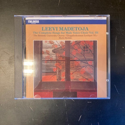 Madetoja - The Complete Songs For Male Voice Vol.III CD