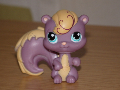 LITTLEST PET SHOP lila-beige ORAVA #999
