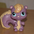 LITTLEST PET SHOP lila-beige ORAVA #999 - pikkukuva 1