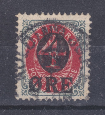 Tanska 1904 4 öre pp merkki
