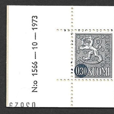 Automaattivihko 1566-10-1973 AV 6 H1 tl1 xHa tarkastusluku