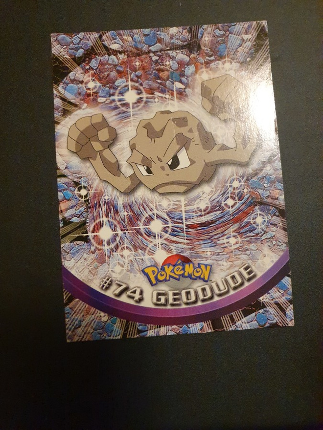 Geodude #74 Pokemon Topps TV Animation Edition card