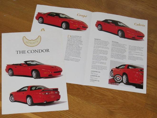 1994 Condor V8 esite - 290 km/h - KUIN UUSI