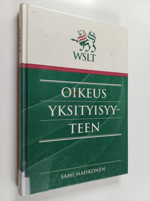 Sami Mahkonen : Oikeus yksityisyyteen