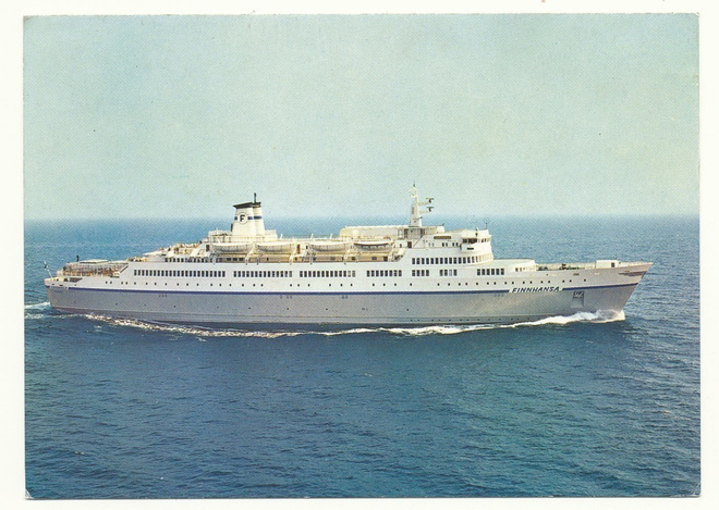 Laivakortti FINNHANSA  - kulk. 1971