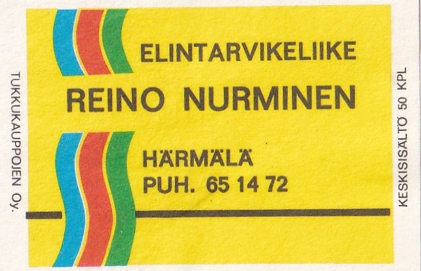 Tampere. Härmälä. Reino Nurminen ,   b421