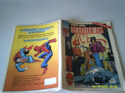 Spiderman- Hämähäkkimies extra 2; p. 1986