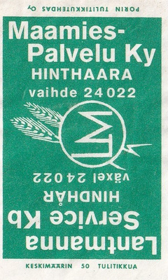 Hinthaara, Maamies-Palvelut Ky   3/16
