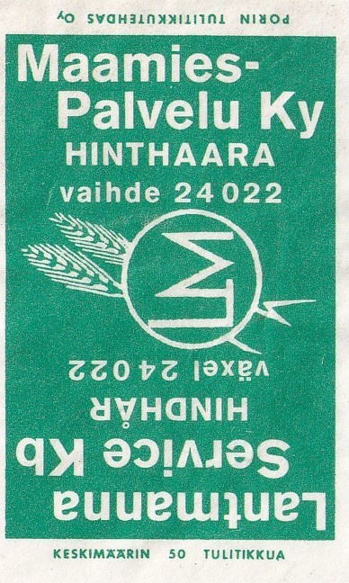 Hinthaara, Maamies-Palvelut Ky   3/16