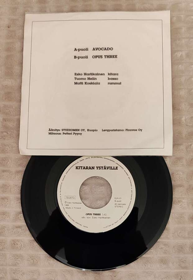 Esko Hartikainen Kitaran Ystäville 7"Single