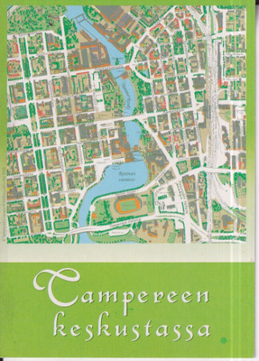 Tampere, Keskustassa, karttakortti, piirros , e103