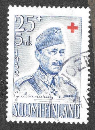 Punainen risti 1952 25+5mk (LAPE 409) O