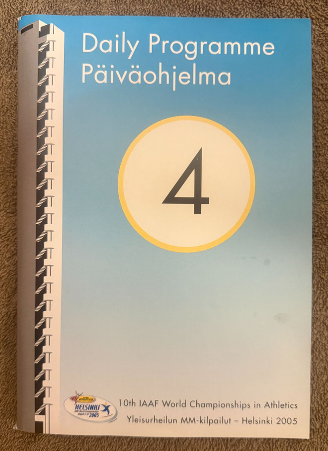 YLEISURHEILUN MM 2005 PÄIVÄOHJELMA 4 - 9.8.2005