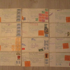 Pakettiosoitekortteja 12 kpl 1975 vuodelta. - pikkukuva 1
