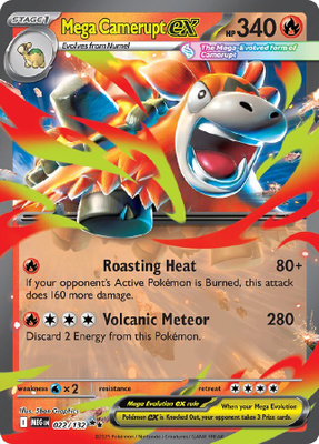 Mega Camerupt ex 022/132 - Mega Evolution - NM/M