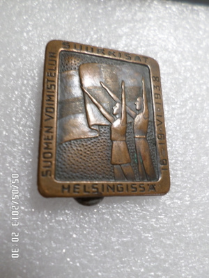 Suomen voimistelun Suurkisat Helsnki 16-19.VI , I938  Merkki