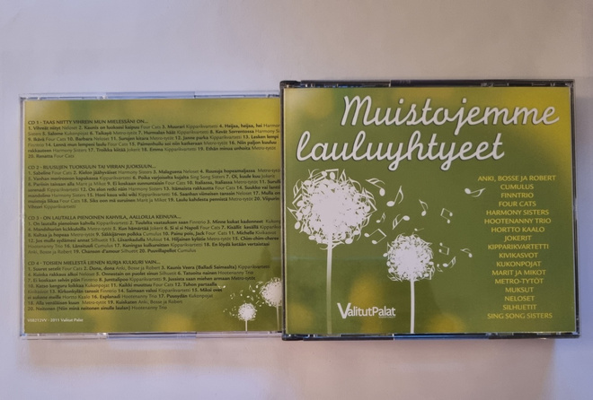 MUISTOJEMME LAULUYHTYEET  4 CD (VALITUT PALAT)