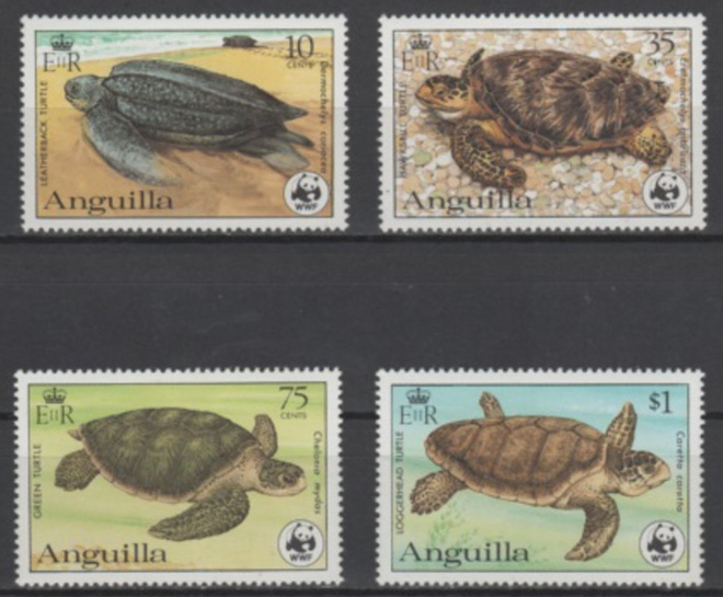 (S0138) ANGUILLA, 1983 (WWF. Turtles). Mi ## 541-544. MNH**