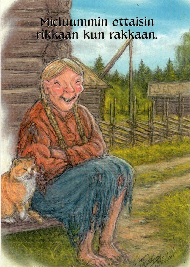 Tero Peltoniemi Postikortti: Mieluuminottaisin rikkaan kun r