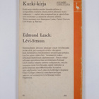 Edmund Ronald Leach : Levi-Strauss - pikkukuva 2