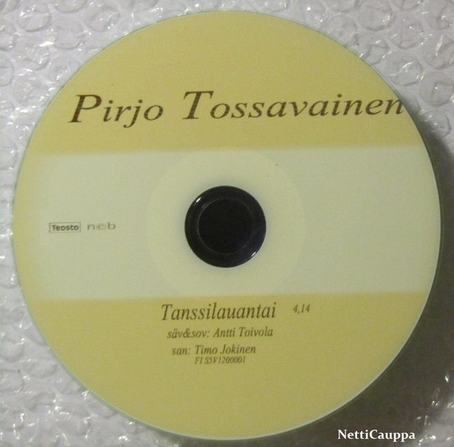 Pirjo Tossavainen • Tanssilauantai CDr-Single
