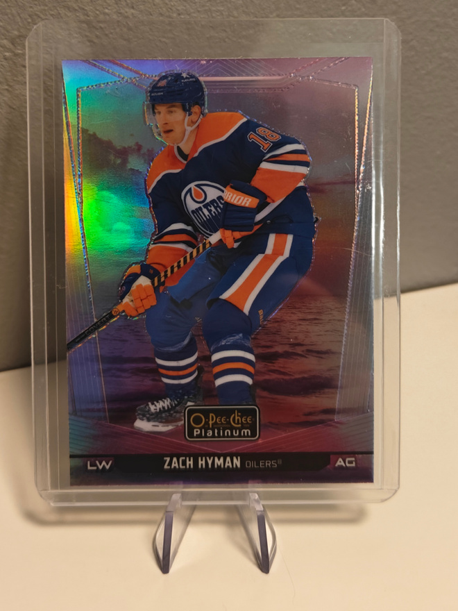 2024-25 O-Pee-Chee Platinum Sunset Zach Hyman #182 Edmonton