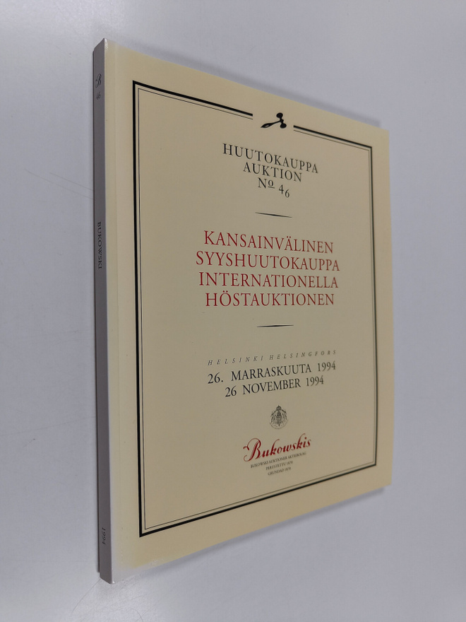 Huutokauppa auktion no 46 : kansainvälinen syyshuutokaupp...