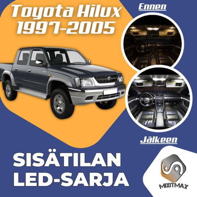 Toyota Hilux Tiger Sisätilan LED-sarja 6-osainen