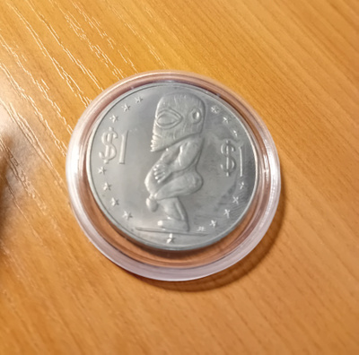Myydään cook islands kolikko 1972
