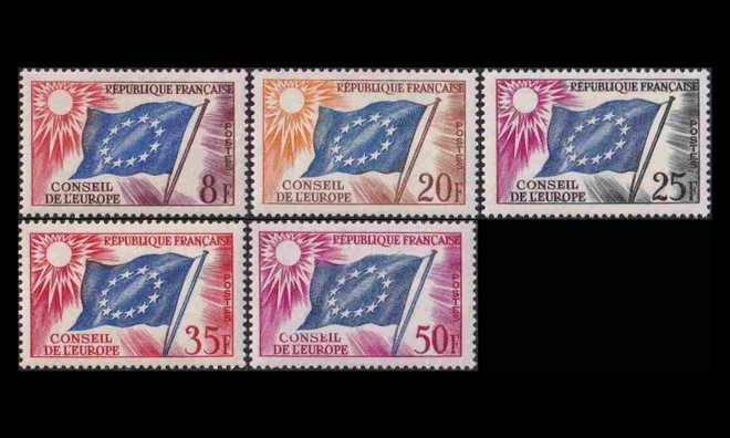 Euroopan neuvosto 2-6 ** Lippu (1958)