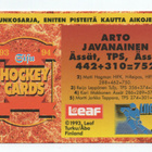 HOCKEY CARDS n:o 388 1993 ARTO JAVANAINEN Ässät. Pori - pikkukuva 2