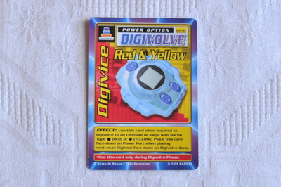 Digivice Red & Yellow - Digimon kortti v.1999