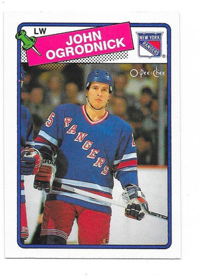 1988-89 OPC #153 John Ogrodnick New York Rangers