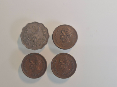 Pakistan	kolikoita	eri arvoja rupee/paisa   (14562)