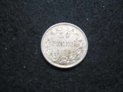 50 penniä 1915 - hopeaa