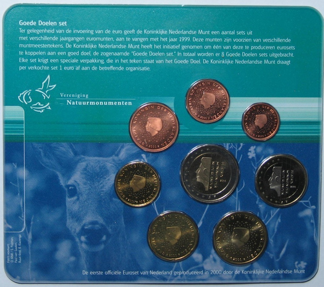 2000 Hollanti 1c - 2 euro BU sarja