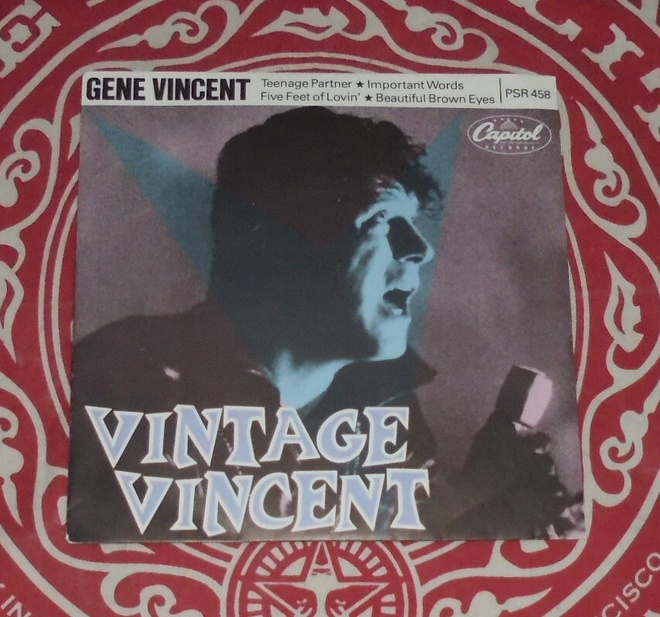 GENE VINCENT ~  Vintage Vincent ~ 7" 45 RPM EP