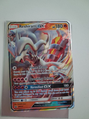 Pokemon Reshiram gx SM137 promo