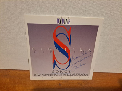 Sibelius: Songs-Ritva Auvinen,Gustav Djupsjöbacka CD(nimmari